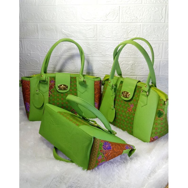 Tas muslimat Hijau / Tas Muslimat NU Batik Muslimat | Tas Fatayat/TAS PENGAJAIN