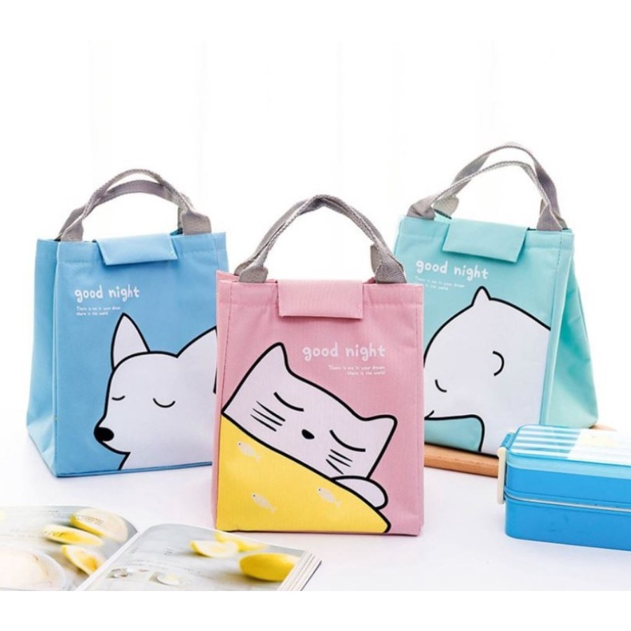 Lunch Bag Tas Bekal Makanan Cooler Bag Insulated Cooler Bag Penahan Suhu