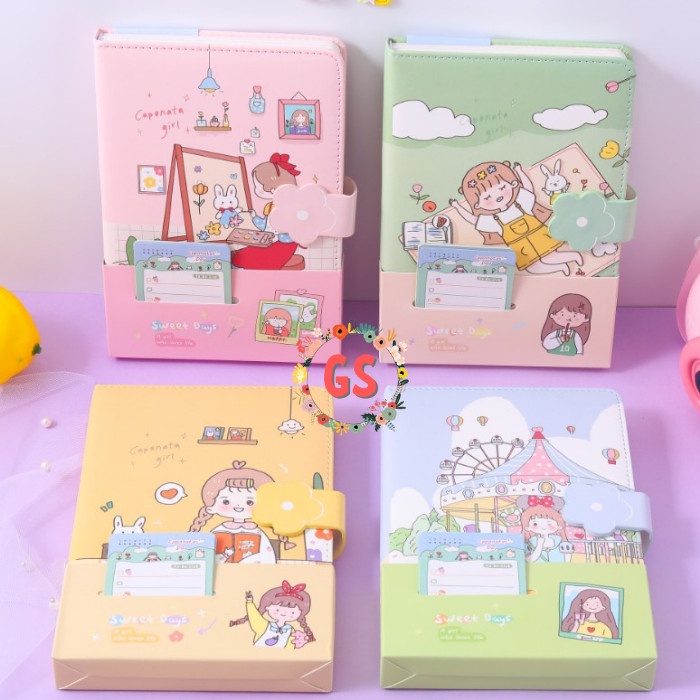 

Notebook Diary / Agenda Planner Jurnal Buku Tulis Pu Magnet Caponata