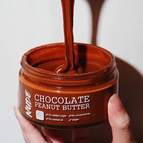 Promo[HJ]-NUDE Chocolate Peanut Butter 200g - Unsweetened Selai Kacang dengan Dark Chocolate Vegan D