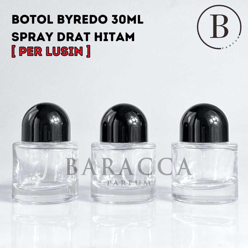 Botol Parfum Byredo 30ML Drat Hitam - Botol Parfum Kosong Byredo 30ML - Botol Byredo 30ML Perlusin