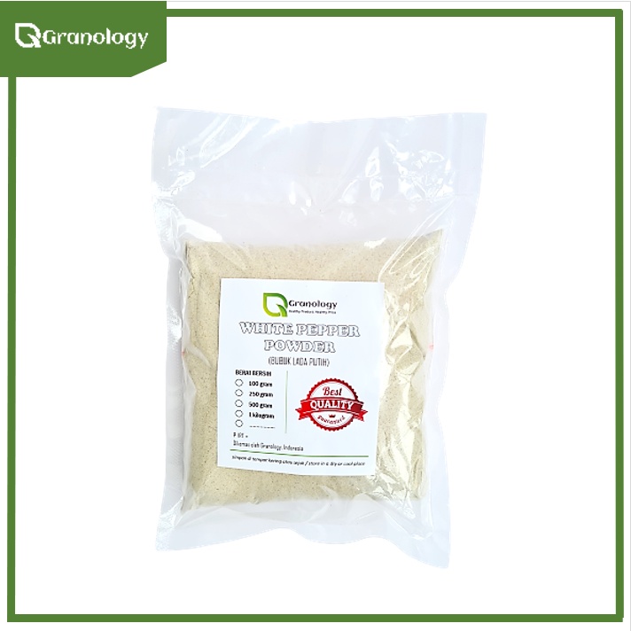 Lada Putih Bangka Bubuk / White Pepper Powder (500 gram) by Granology