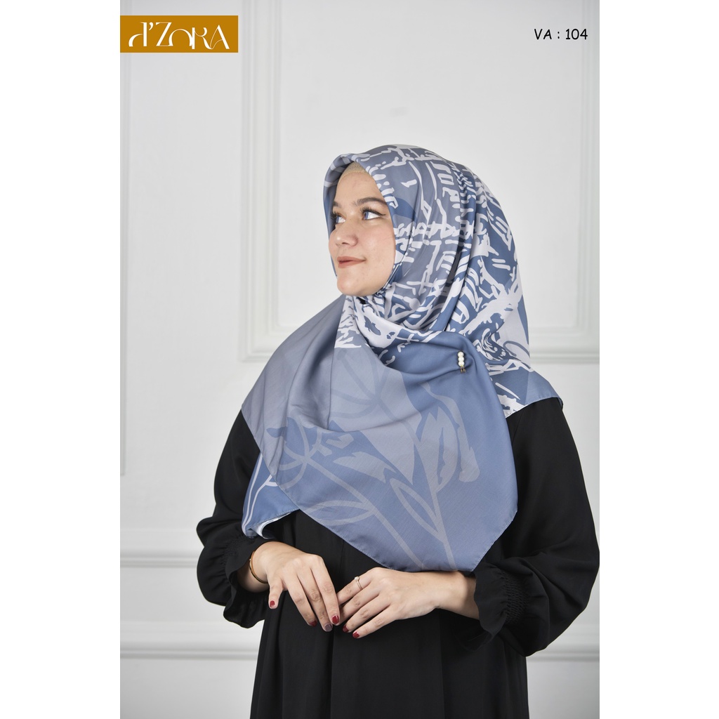d'ZORA HIJAB KERUDUNG MOTIF SEGI EMPAT MOTIF