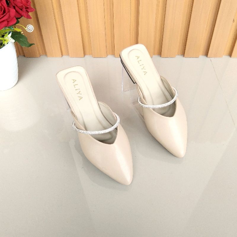 Aliya Aileen Mules Wanita heels/ Hak 2cm