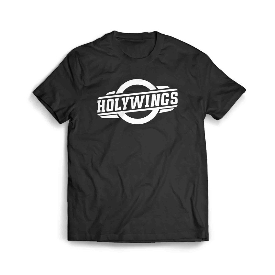 KAOS BAJU HOLYWINGS LOGO HOLY WINGS / COMBED 30S / DISTRO / PRIA WANITA / COD