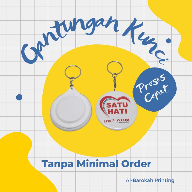 bisa satuan. gantungan kunci bahan pin