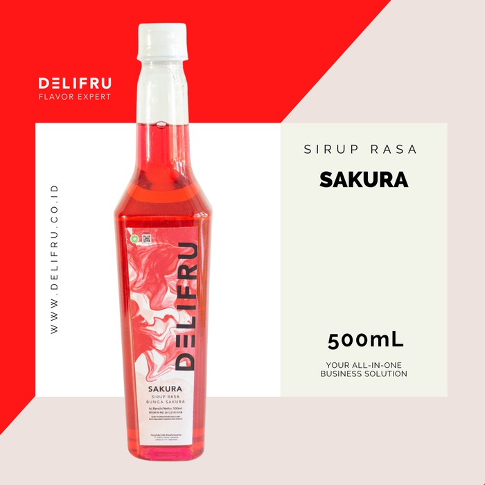 

DELIFRU SYRUP SAKURA - SIRUP SAKURA 500 ML