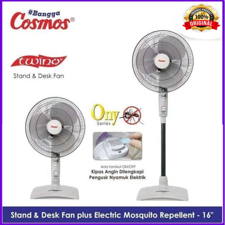 kipas angin COSMOS 16 inch SN TWINO / stand fan COSMOS 16 SN TWINO