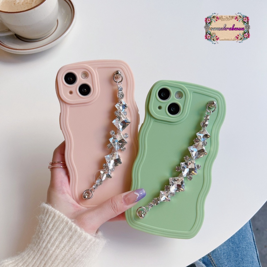 GC03 SOFTCASE GELOMBANG RANTAI DIAMOND FOR REDMI 5A A1+ 6A 8A PRO 9 9A 9C 10A 9T 10 POCO M4 10C C40 X3 X3 PRO M3 M5 NOTE 4 4X 5 5A 7 8 9 10 11 12 SB4736