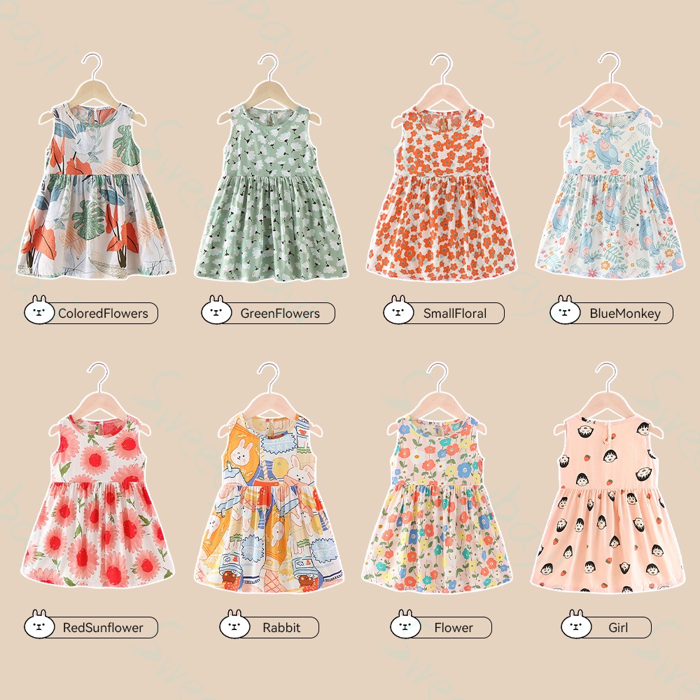 Sweetybayi Dress bayi anak katun Dress baju anak motif bunga Sabela dress bayi lucu