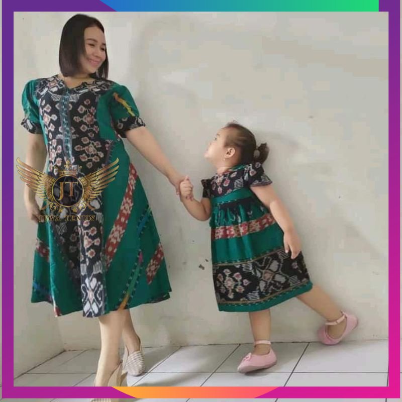 Dress couple anak tenun etnik