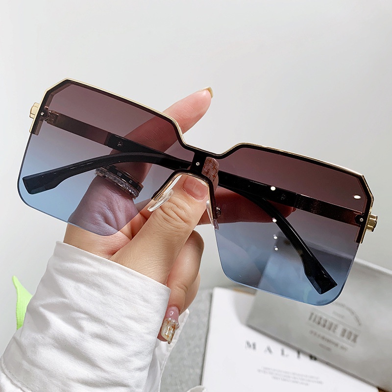 Kacamata Hitam Fashion Square Shades Untuk Wanita/Pria Eyewear