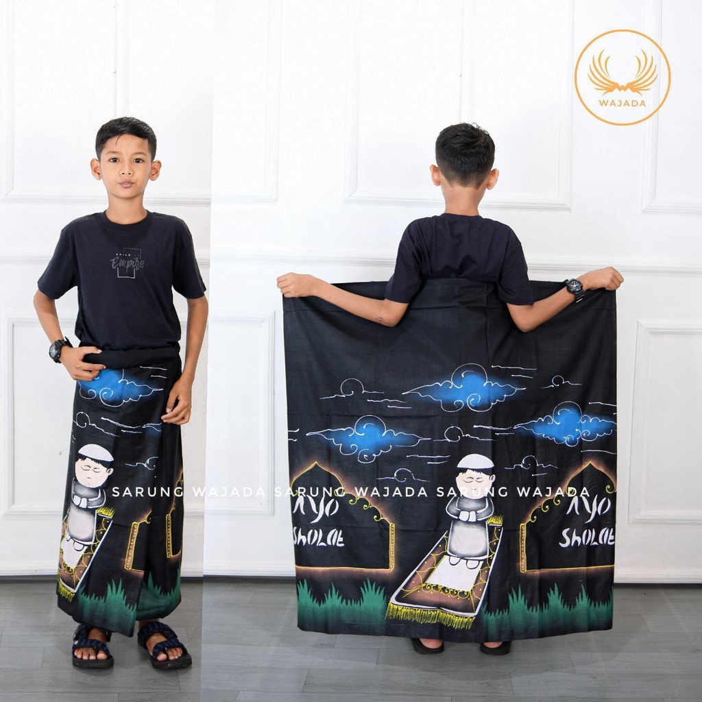 SARUNG ANAK SD SAMPE SMP | SARUNG BATIK LUKIS | LUKIS HANDMADE SARUNG GUZ AZMI