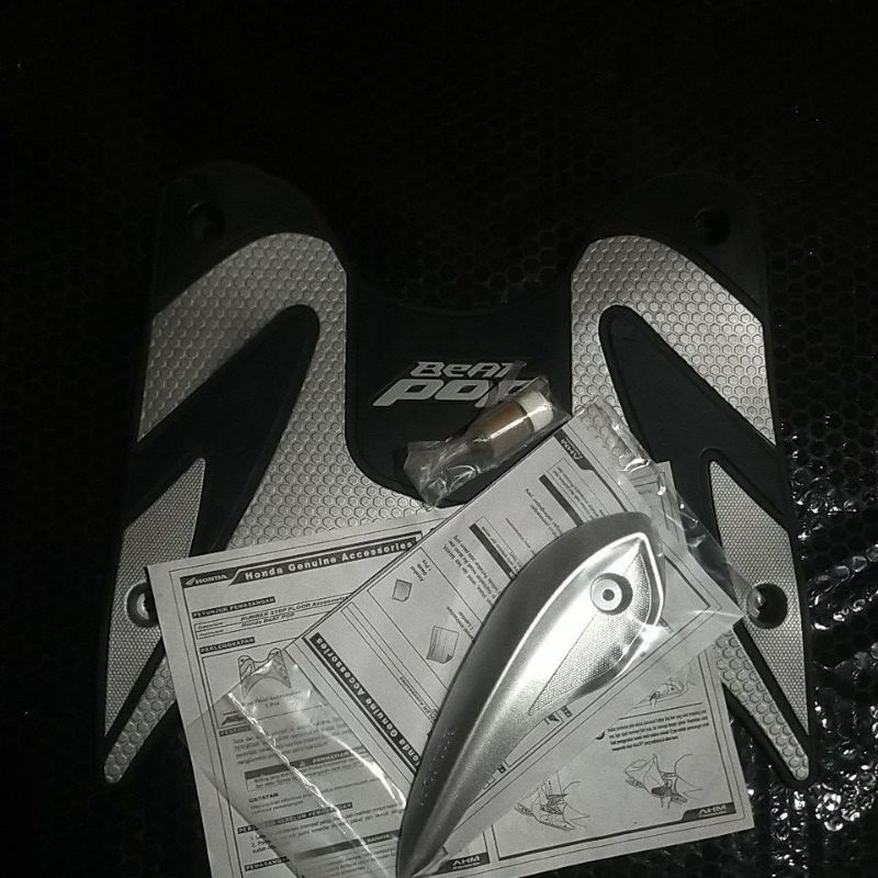 COVER GARNISH TUTUP KNALPOT BEAT POP ORIGINAL AHM HONDA