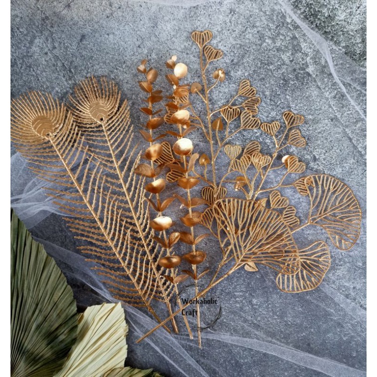 BUNGA GOLD GINKGO EUCALYPTUS BUNGA LOVE GOLD