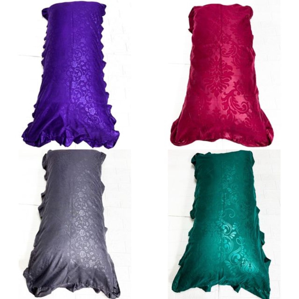 Sarung Bantal Cinta Polos Embos Besar Jumbo