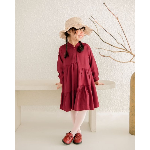 WESLINA DRESS | Dress Anak Perempuan | Dress Tunik Anak | Baju Anak Perempuan | Dress Katun Rayon Anak