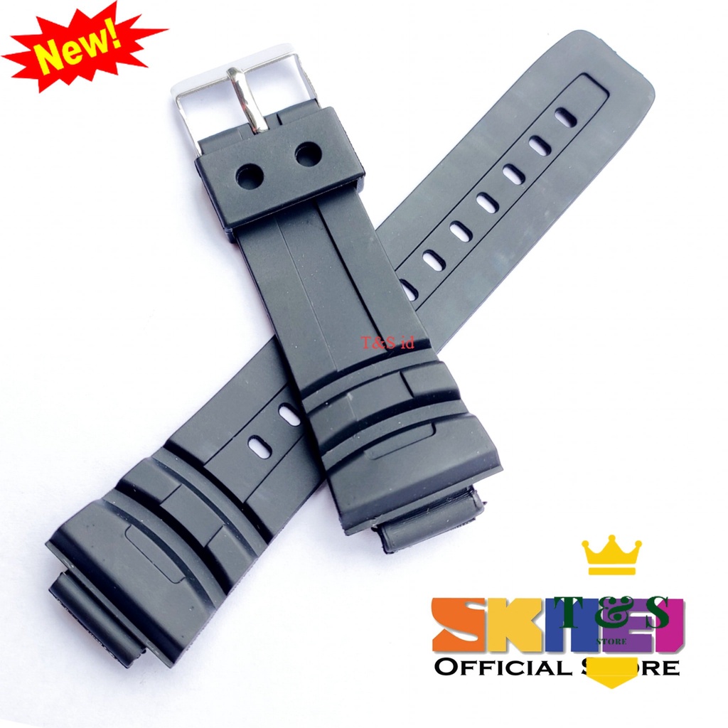 Strap tali jam tangan Skmei 1243 SKMEI 1243 Hitam tali skmei