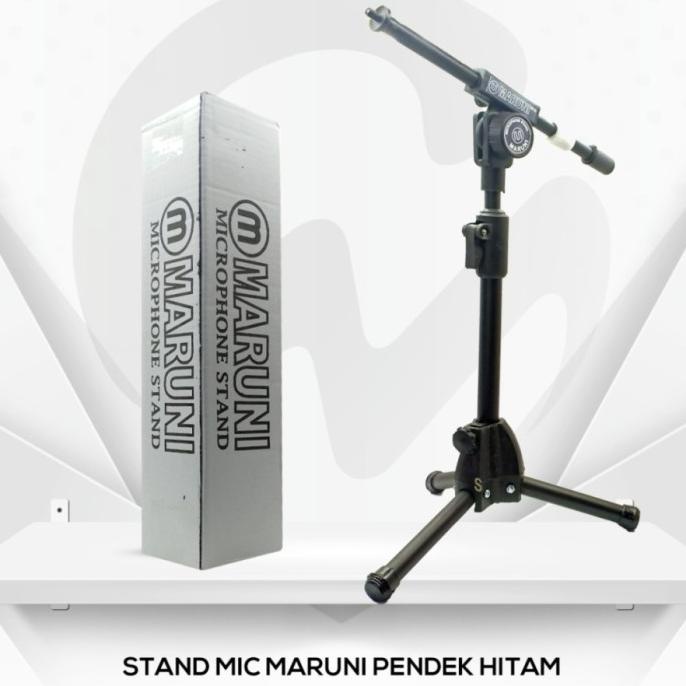 STAND MIC/ TIANG MIC PENDEK GRATIS HOLDER JEPIT MIC