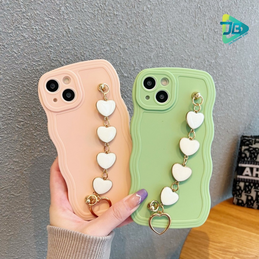 GC05 SOFTCASE GELOMBANG RANTAI LOVE FOR OPPO A3S A1K A5S A7 A11K A12 A15 A16 A55 A17 A17K A31 A8 A37 NEO 9 A39 A57 A9 A5 A52 A92 A53 A33 2020 A54 A55 A57 2022 A77S JB6982