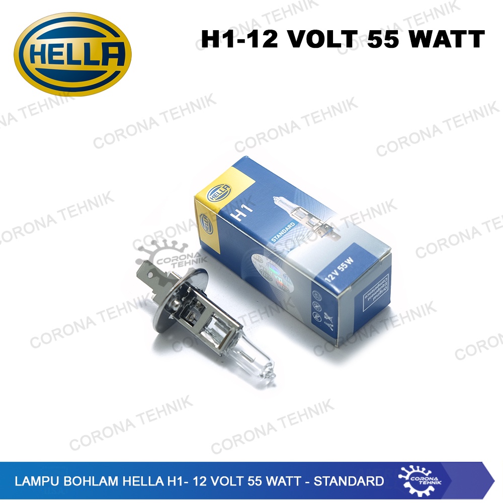 H1 - 12 Volt 55 Watt - Standard Lampu Bohlam Hella