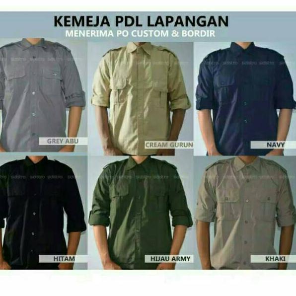 COD Kemeja PDL Lapangan Baju Kerja Outdoor Tactical Hiking Gunung Safety Lengan Panjang –SLT.28Ja23ᴵ