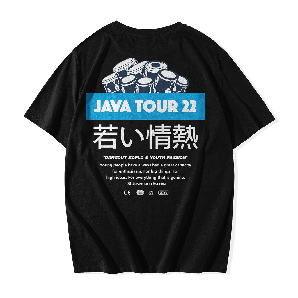 PROMO Wiku Kaos Musik Dangdut Koplo / Kendang | Dangdut Koplo Java Tour 22 Black Tees