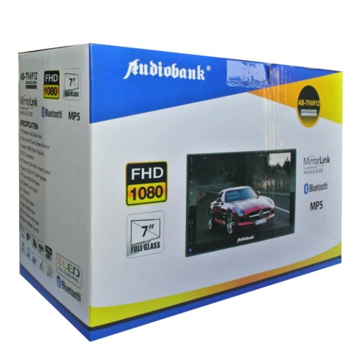 Headunit Head Unit Deckless Double Din Audiobank Mirror Link 7Inch