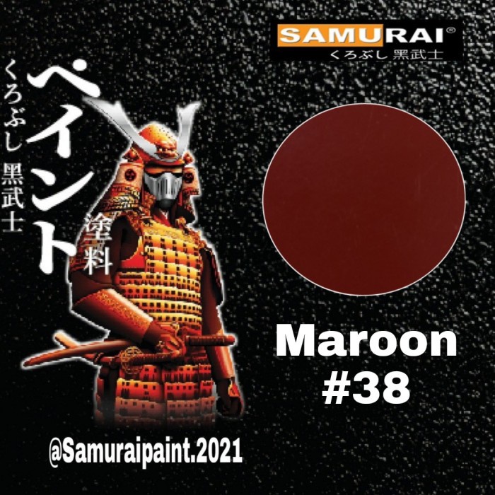populer] Samurai paint MAROON 38 cat semprot samurai warna merah marun