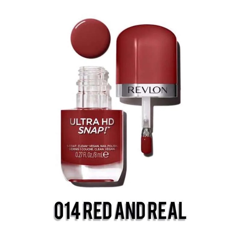 REVLON ULTRA HD SNAP NAIL POLISH RED AND REAL