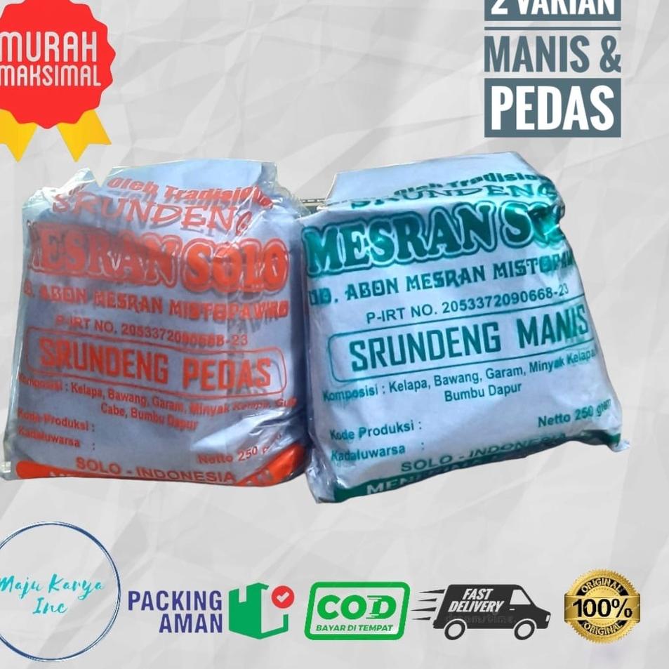 

trx4k4Jy Serundeng Mesran Solo Manis Pedas 250 gram