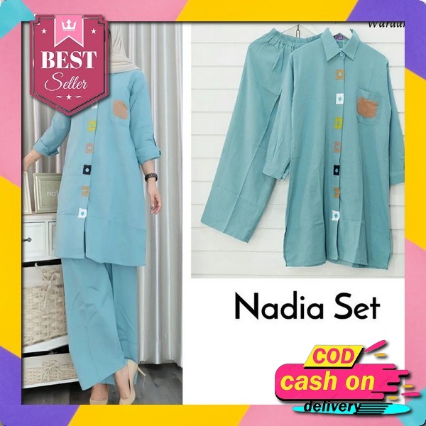 Ceryl One Set Baju Setelan Wanita Terbaru Kekinian Model Korea Setelan Wanita Kekinian Jumbo One Set