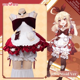 UWOWO Klee Cosplay Maid Costume Maid Dress Game Genshin Impact Fanart Klee Costume Exclusive Cosplay Costume Klee