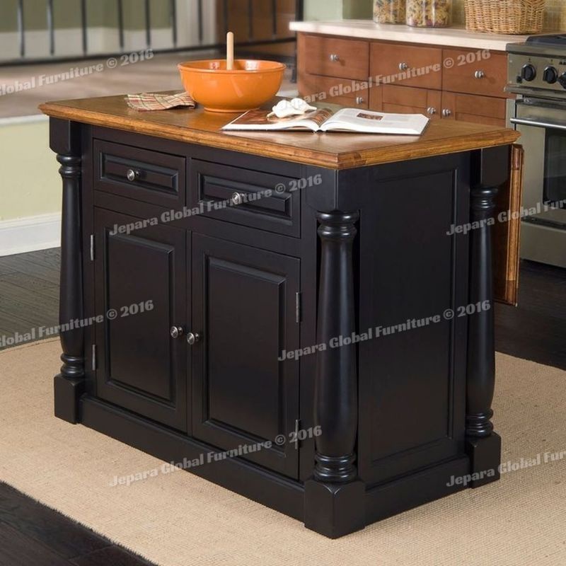 meja dapur table duco black bubut (meja makam duco, kitchen island, meja dapur murah, meja makan new