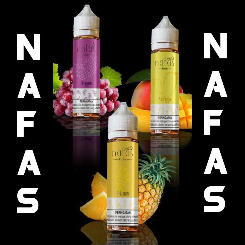 100% AUTHENTIC EJM LIQUID NAFAS FRUITY 60ML 3MG