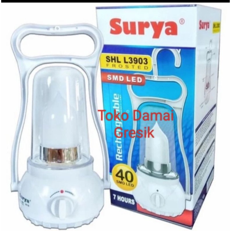 Lampu Emergency Surya Petromak SHL L3903 Frosted