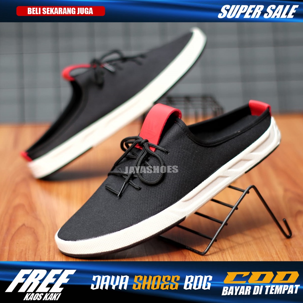 WEST Sendal Pria Slip On Casual Original Distro Simple Murah Kekinian Sandal Cowok Santai