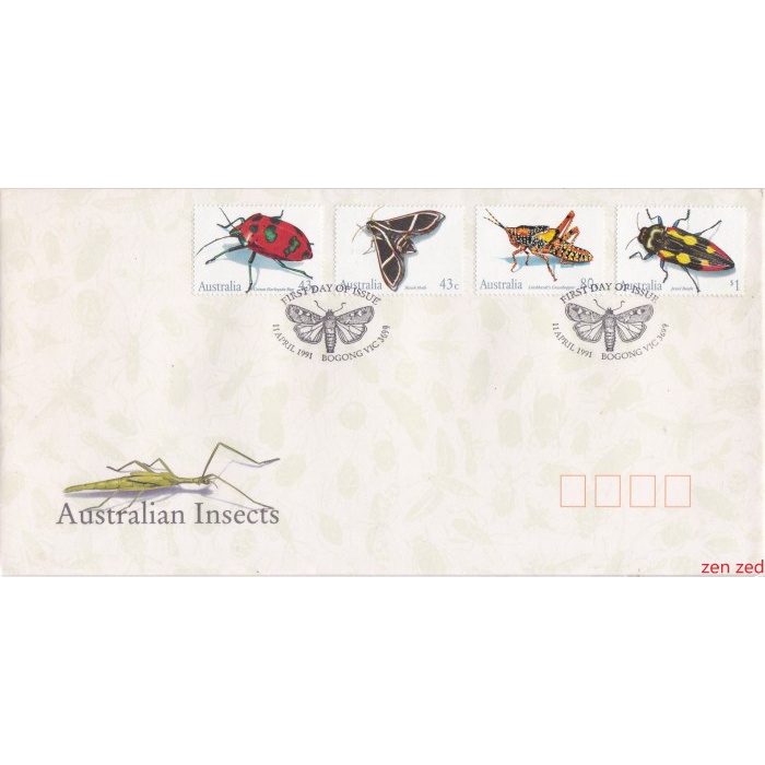 

A751 Prangko Australia FDC 1991 Insects 1 Pcs