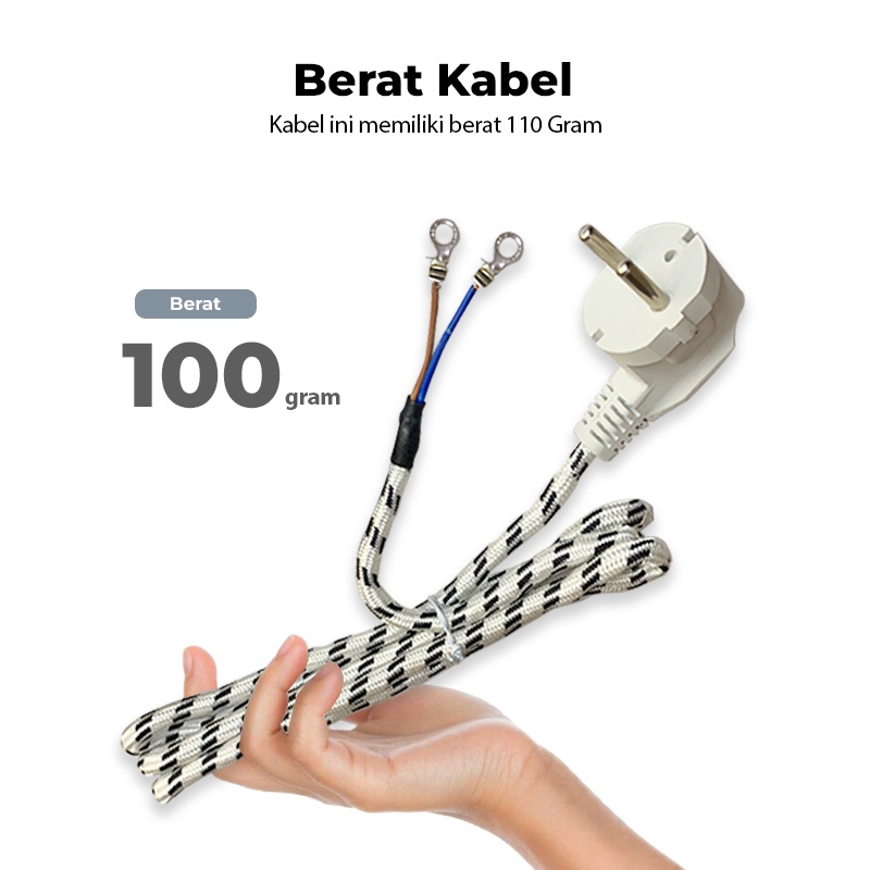 16A 250V ASLI SNI KABEL TEMBAKA  SETRIKA LISTRIK COLOKAN ELEKTRONIK LISTRIK BERKUALITAS ORIGINAL ARDE COCOK UNTUK PHILIPS MASPION MIYAKO