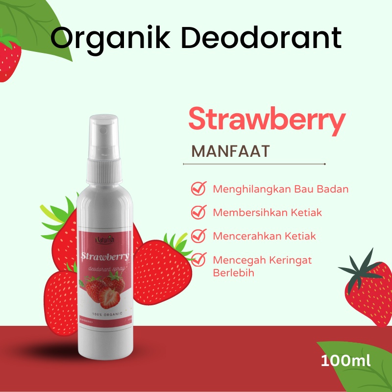 Organik Deodorant Spray 100ml Deodorant Tawas Cair Ampuh Mencegah Bau Ketiak dan Badan Non Alkohol