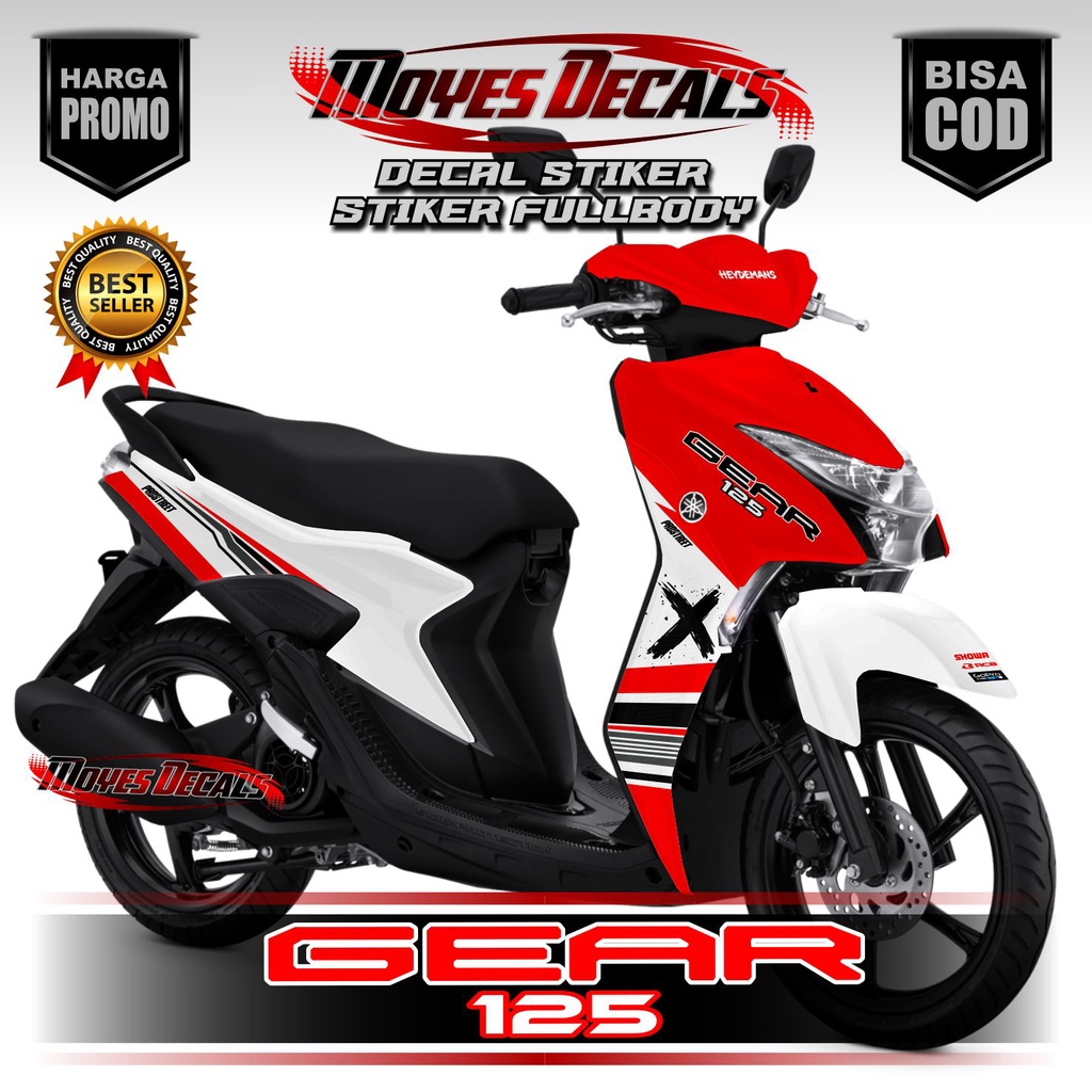 Bisa COD.  Decal Mio Gear 125 Full Body ( COD ) Decal Sticker Variasi Full Body Mio Gear 125 Decal M