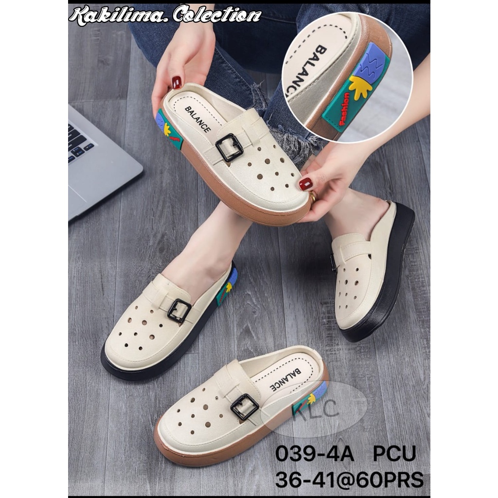 BALANCE 039-4A/SANDAL SEPATU WANITA WEDGES KARET JELLY PEREMPUAN