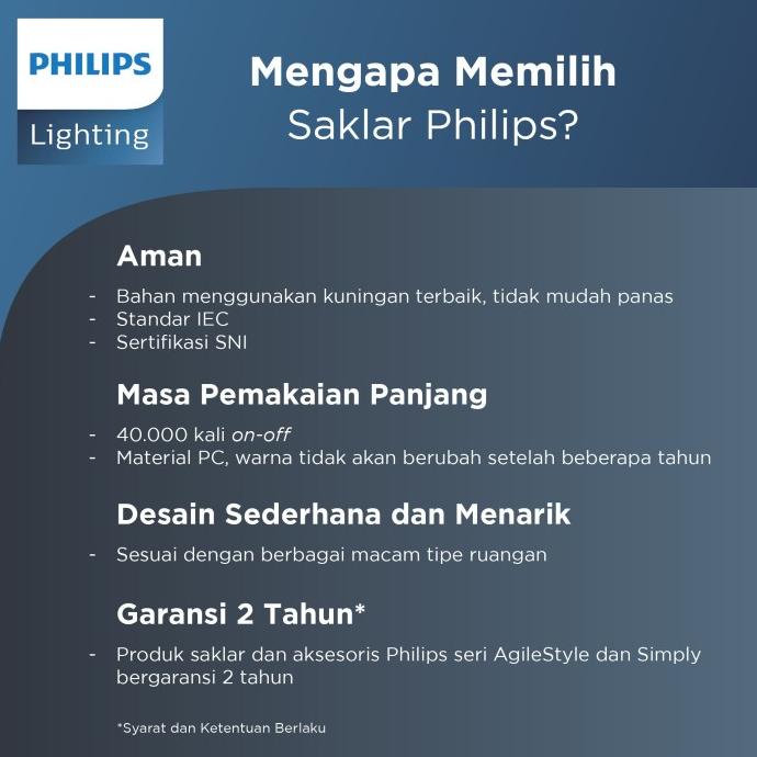 Philips Simply Saklar Dimmer Terlariss 