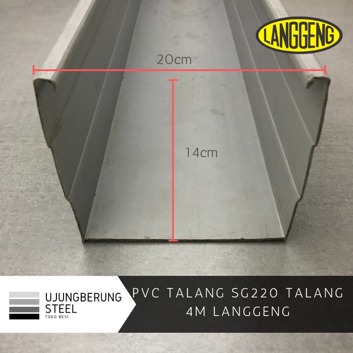 Reflektor Pvc Talang Sg220 Talang Air Kotak 4M Langgeng