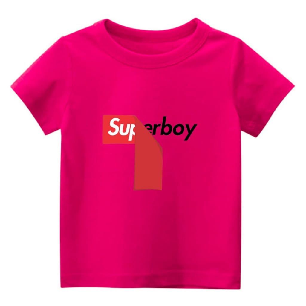 Hzl_outfit Kaos Baju Anak Laki Laki Super Boy Baju Kaos Anak Laki Laki COD