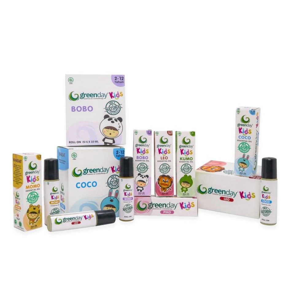 Greenday Kids Essential Oil 6 pcs (Campur)