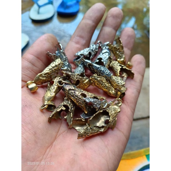 ring liontin alpaka ukir bali