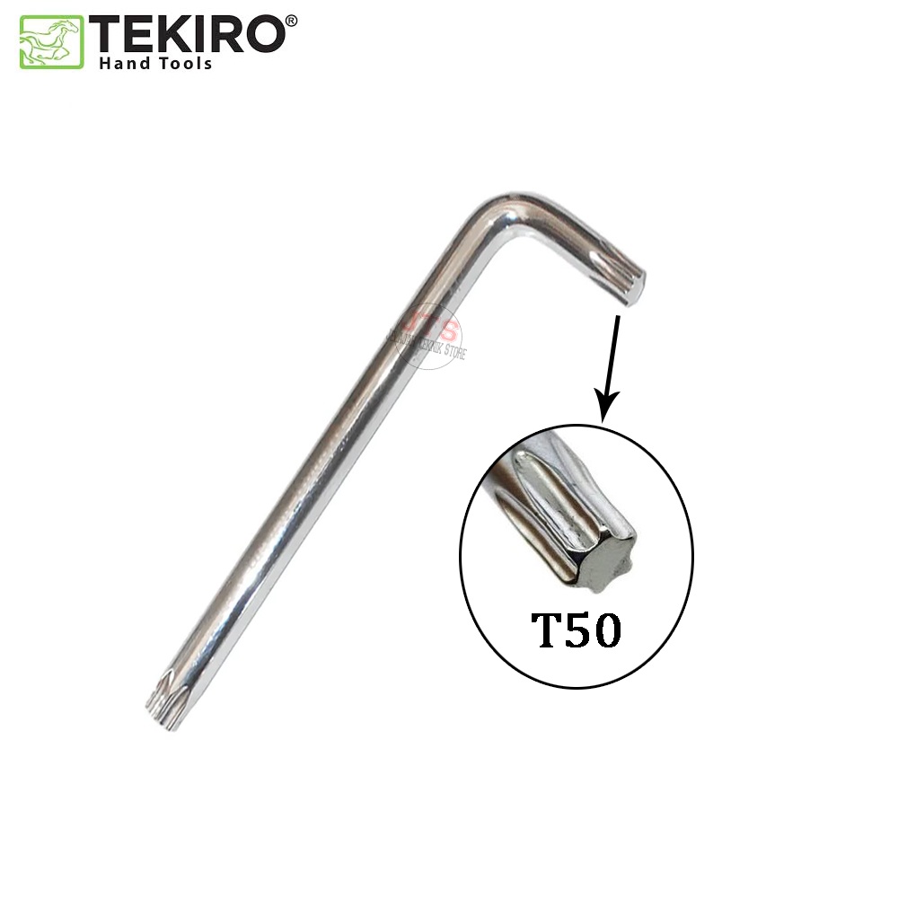 TEKIRO Kunci L Bintang T50 Cakram Caliper Yamaha / Kunci Bintang L Panjang Star T50 Kepala Babi Yama