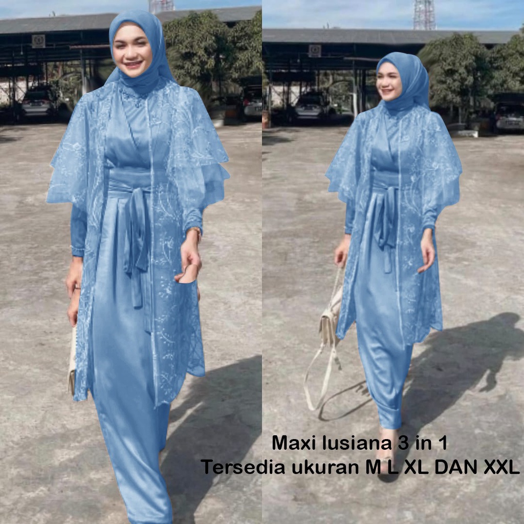 MX LUSIANA 3 IN 1/ MAXI DRES GAMIS PROMO/DRES PARTY GOOD QUALITY