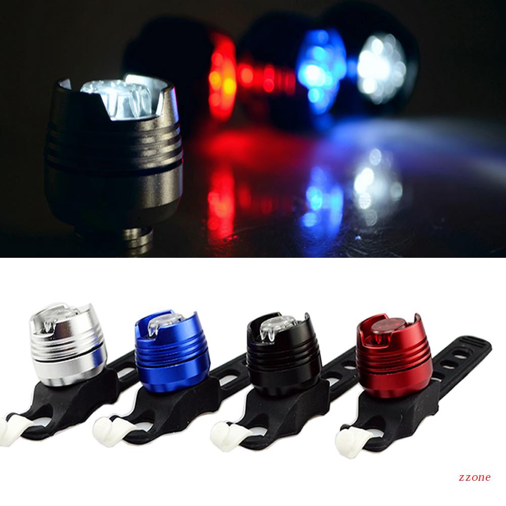 Zzz LED Cycling Bike Front Rear Tail Helm Flash Light Lampu Peringatan Keselamatan